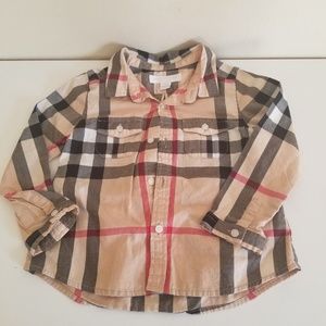 Burberry button down shirt